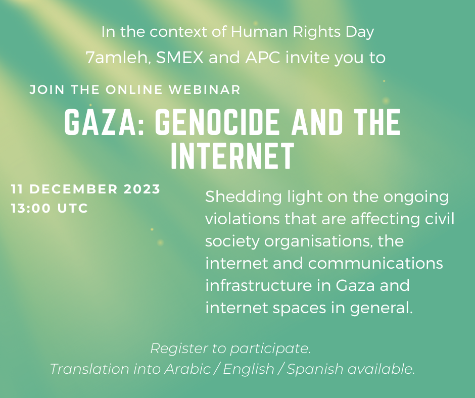 Gaza - Genocide and the Internet 
