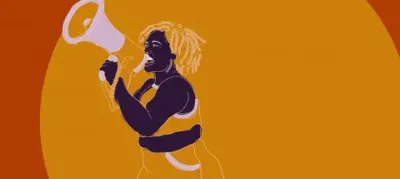 Illustration by Andrea Estefanía for APC. image linking to Advocating for human rights online and offline in 2021