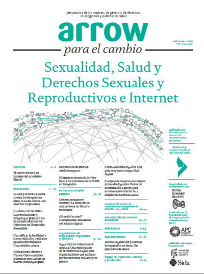  image linking to ARROW for Change: Sexuality, Sexual and Reproductive Health and Rights, and the Internet 