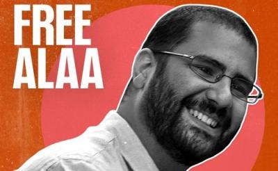  image linking to Alaa Abdel-Fattah’s life at serious risk: Demand Egypt to immediately release him now! 