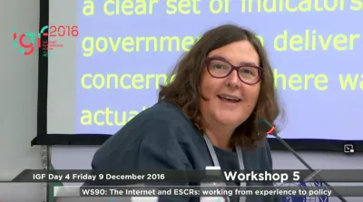  image linking to Celebrating 15 years of GISWatch:  “GISWatch links critical thinking and analysis to concrete proposals for change” 